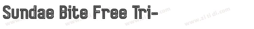 Sundae Bite Free Tri字体转换